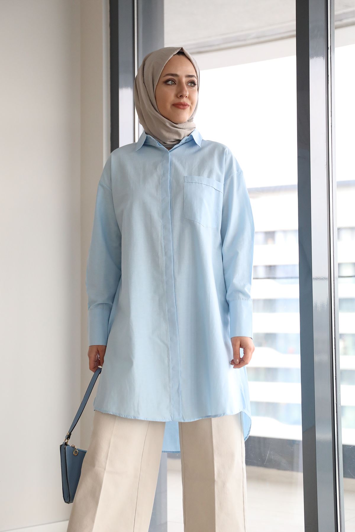 Uzun Salaş Gömlek-Bebemavi