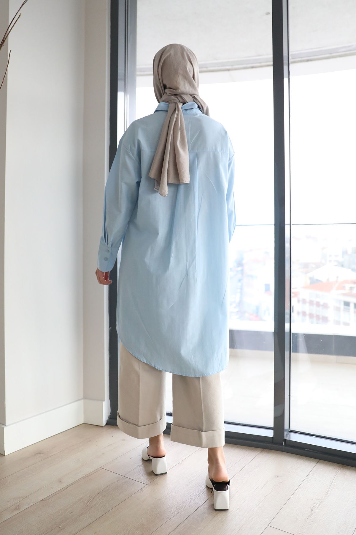 Uzun Salaş Gömlek-Bebemavi