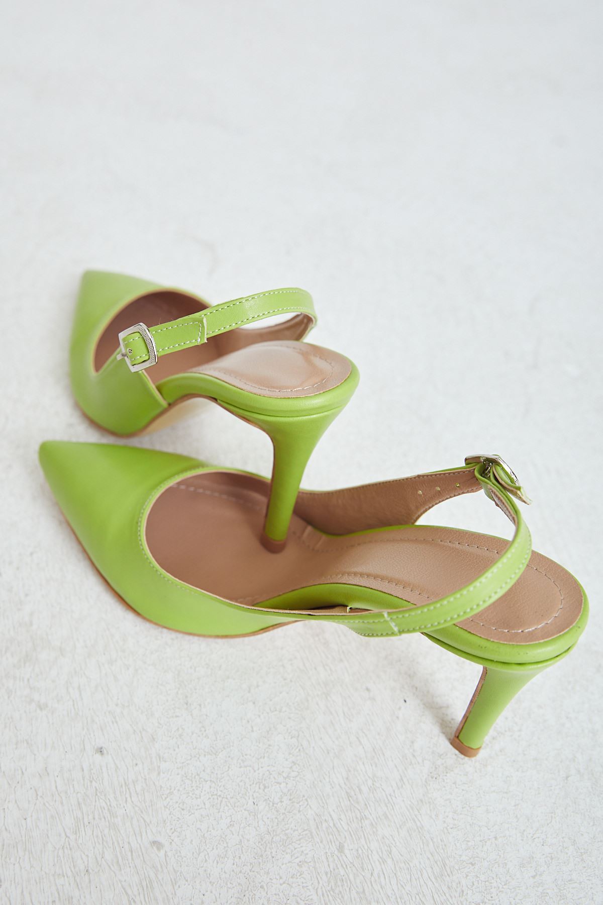 Topuklu Ayakkabı-Fıstık Yeşili