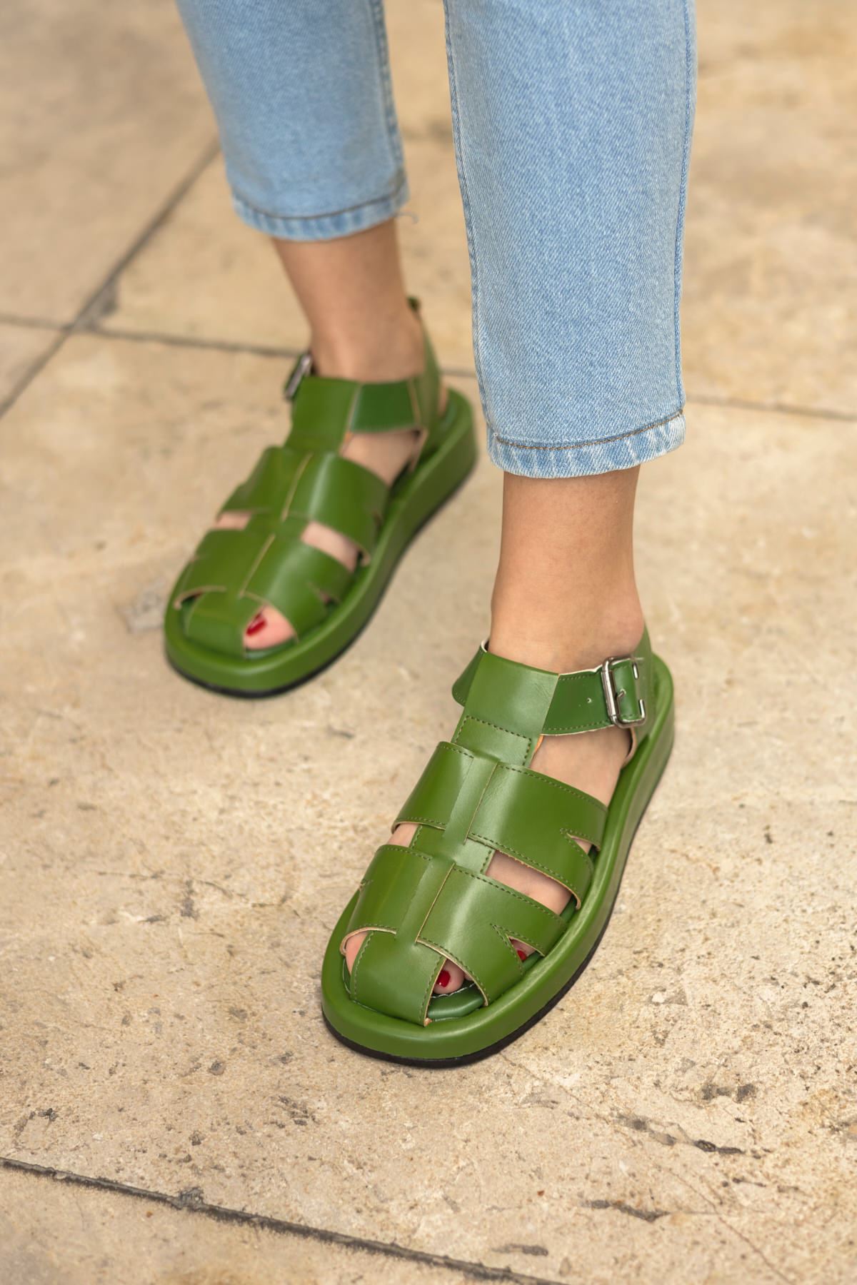 Sandalet-Yeşil