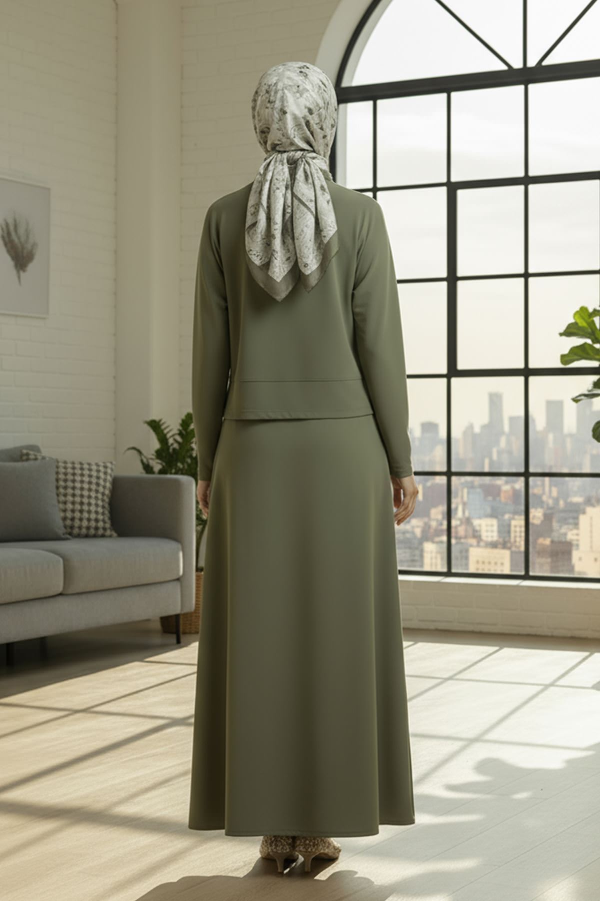 Oysho Etekli Takım-Haki