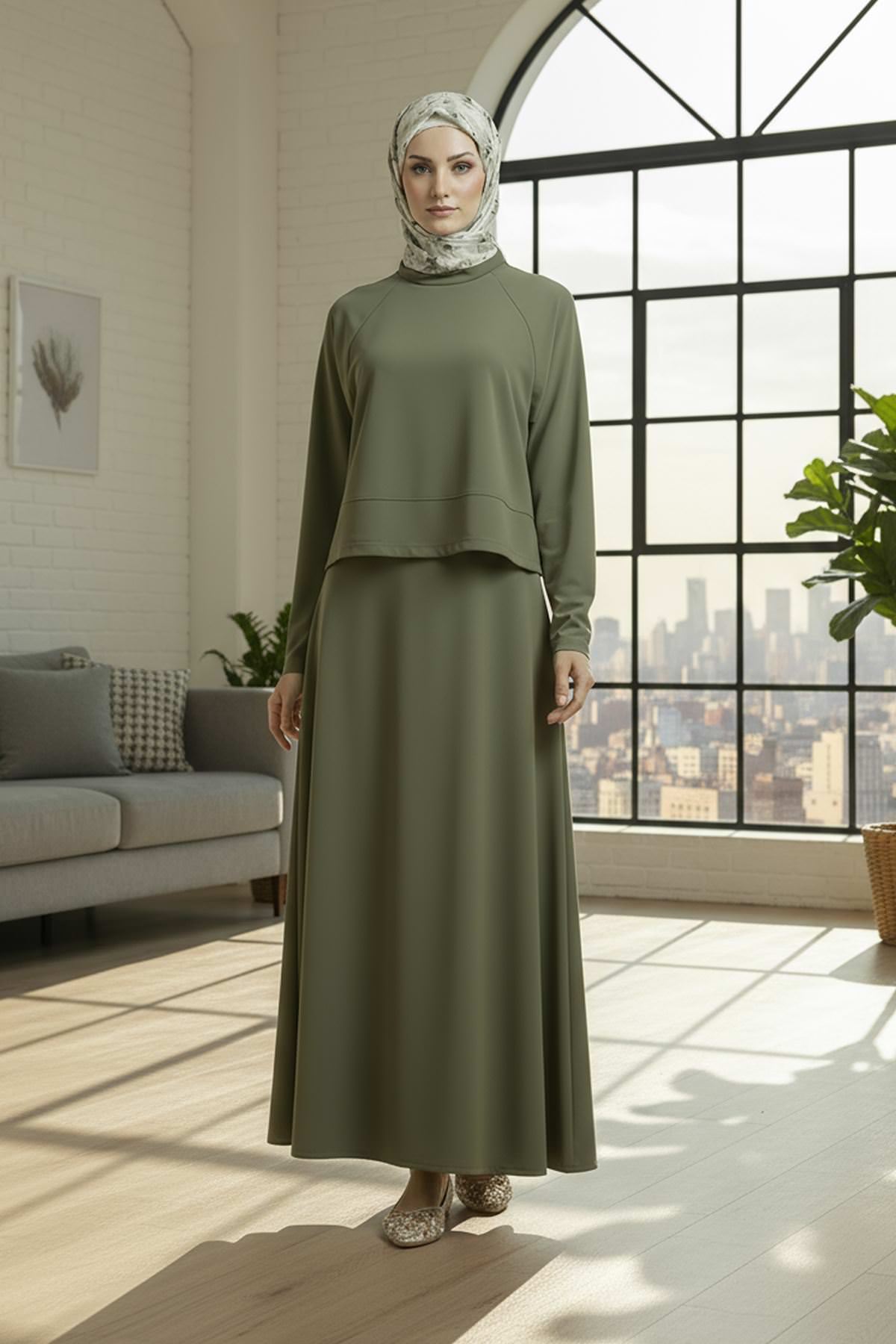 Oysho Etekli Takım-Haki