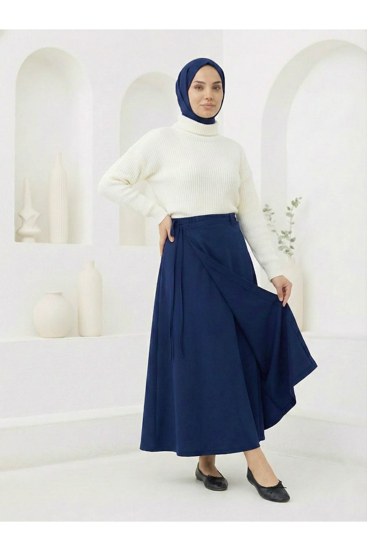 Ön Kapak Detay Scuba Etek-Lacivert
