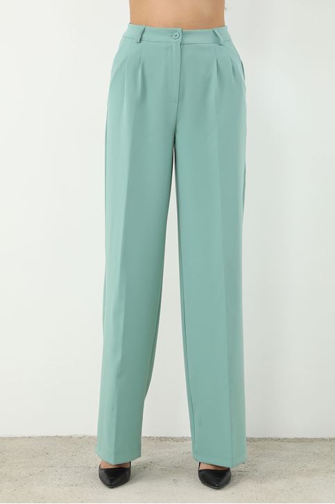 Retro Palazzo Pantolon-Mint