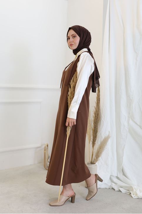 Omuz Detaylı Jile-Kahve