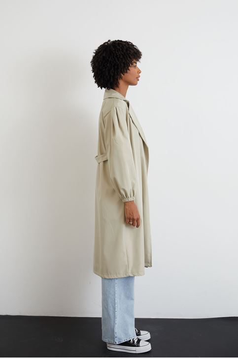 Kuşaklı Trençkot-Bej