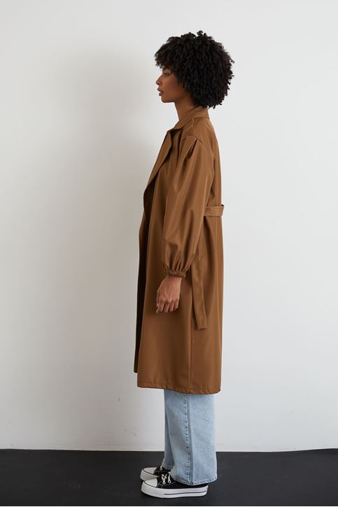 Kuşaklı Trençkot-Kahve