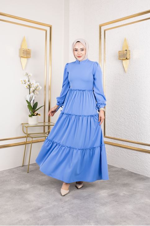 Kat Kat Bible Elbise-İndigo