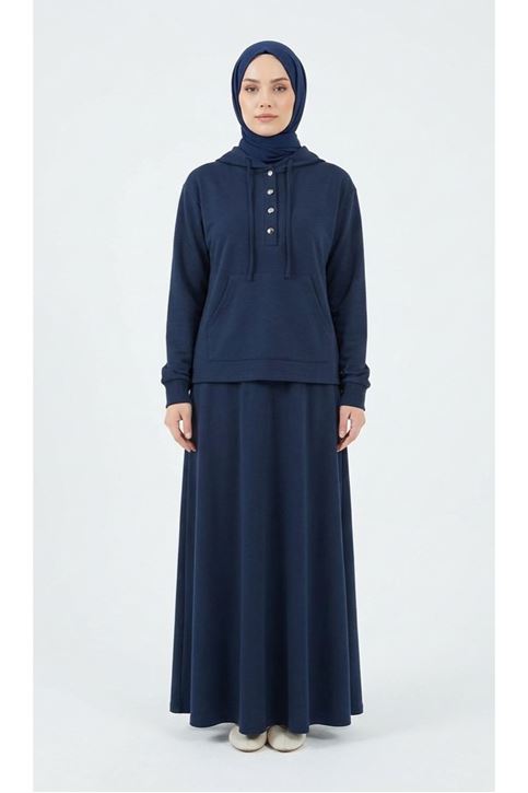 Pat Detay Etekli Takım-Lacivert