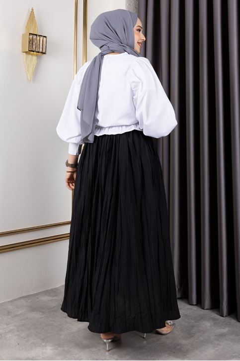 Astarlı Kraş Etek-Siyah