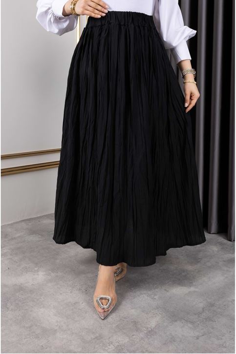 Astarlı Kraş Etek-Siyah