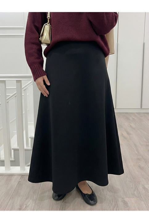 Scuba Verev Etek-Siyah