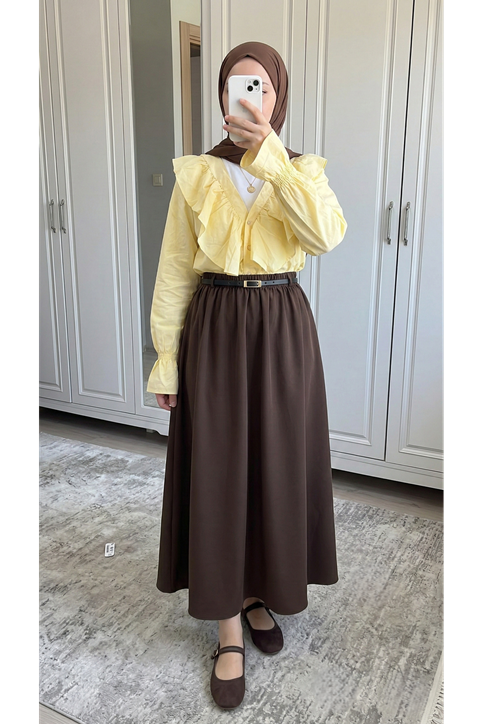 Kemer Detay Soft Etek-Kahve