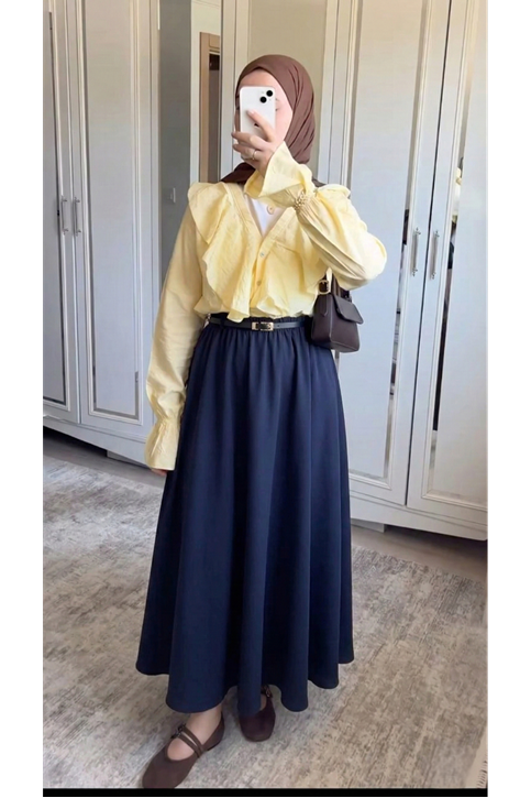 Kemer Detay Soft Etek-Lacivert