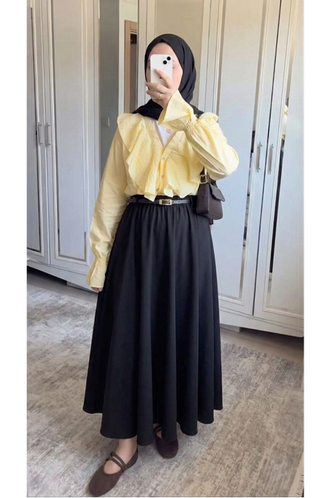 Kemer Detay Soft Etek-Siyah