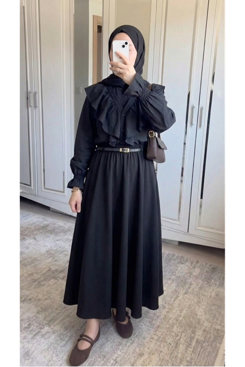 Kemer Detay Soft Etek-Siyah