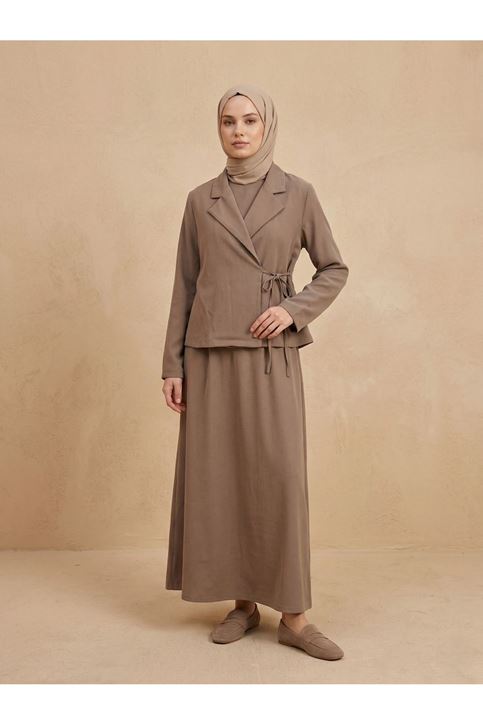 Ceketli İkili Elbise-Duman