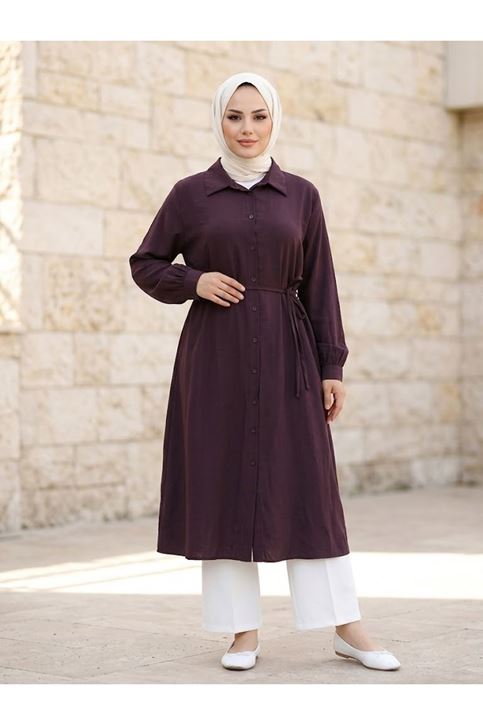 Oversize Tunik-Bordo