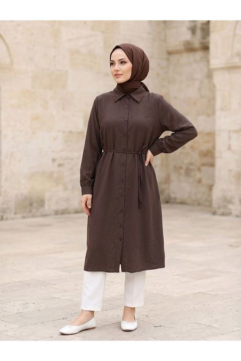 Oversize Tunik-Kahve