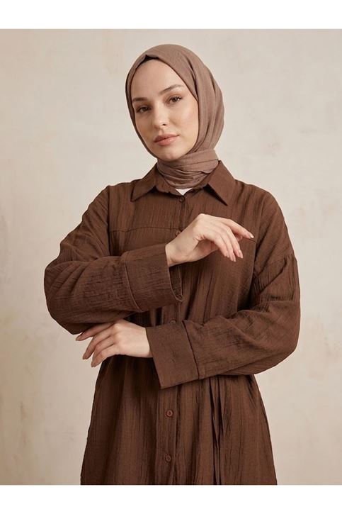 Roba Detay Pantolonlu Çilek Takım-Kahve