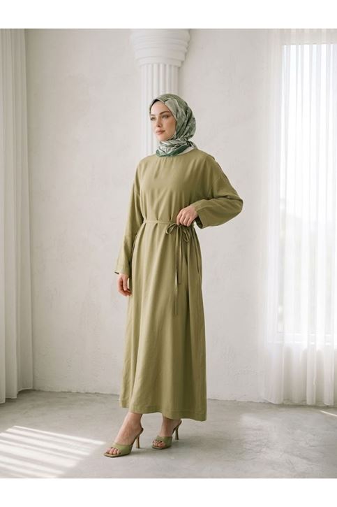 Kupra Elbise-Haki