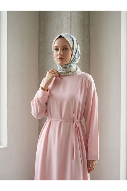 Kupra Elbise-Pembe
