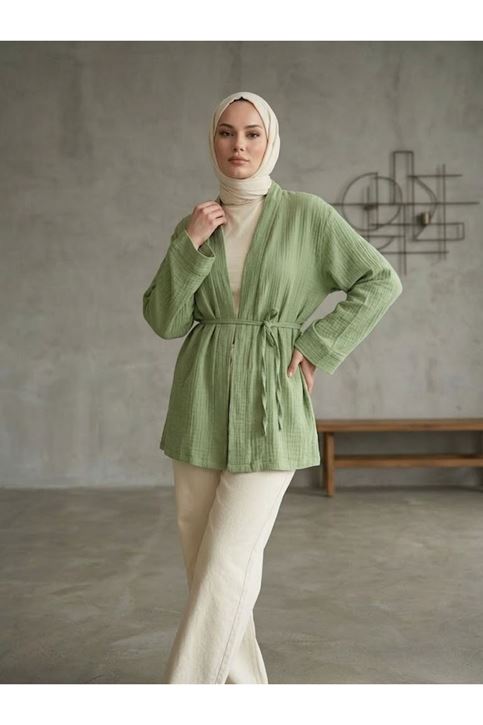 Müslin Kimono-Mint