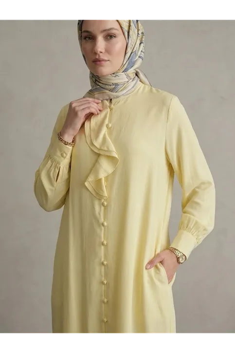 Biritli Pantolonlu Takım-Sarı