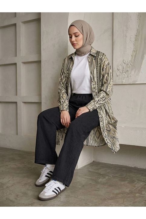 Cepli Yıkamalı Pantolon-Siyah