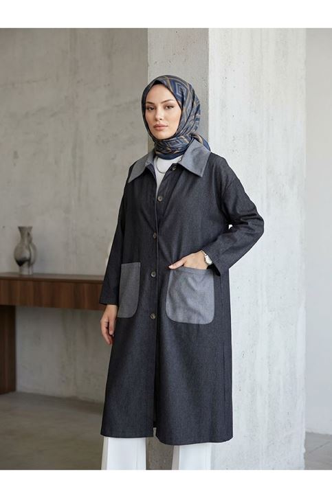 Cep  Detay Asos Ceket-Siyah