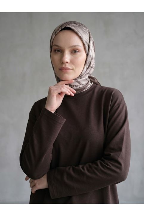 Yırtmaçlı Oysho Tunik-Kahve
