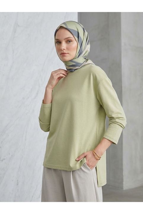 Yırtmaçlı Oysho Tunik-Mint