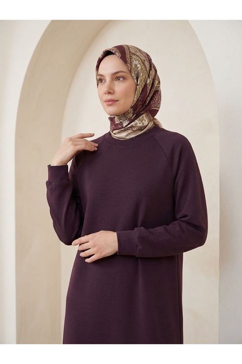 Reglan Kol Oysh Elbise-Bordo