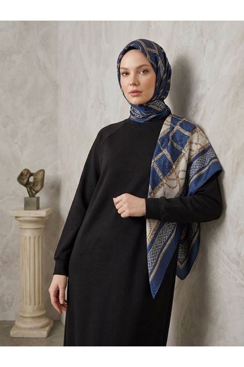Reglan Kol Oysh Elbise-Siyah