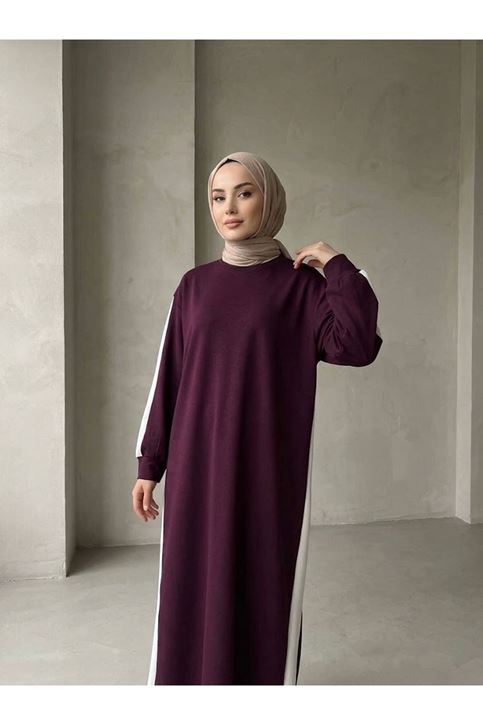 Garnili Oysh Elbise-Bordo