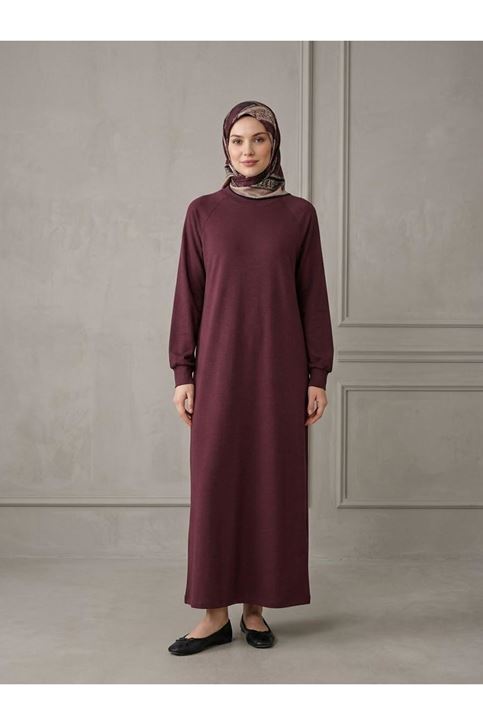 Reglan Kol Pike Elbise-Bordo