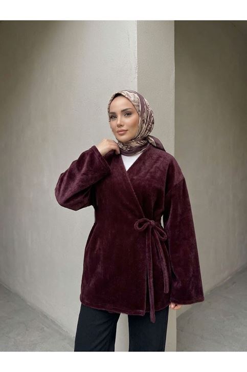 Biye Detay Golden Fox Ceket-Bordo