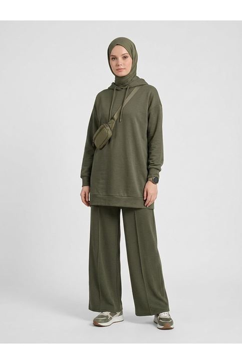 Çımalı Pike Pantolon-Haki