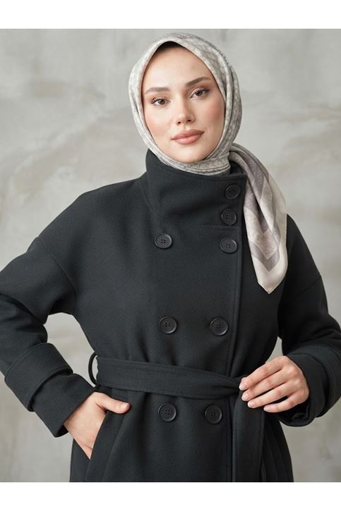 Apoletli Kaşe Ceket-Antrasit