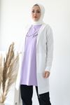 Bekıind Baskı Detay T-shırt-Lila
