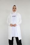 Ases Baskı Detay T-shırt-Beyaz