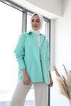 Poplin Gömlek-Açık Yeşil