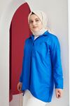 Tek Cep Detaylı Tunik-Saks