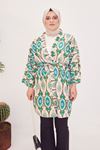 Desenli Kimono-Yeşil