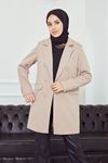 Çift Düğmeli Ceket-Bej
