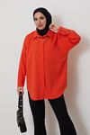 Zincir Detay Dabıl Tunik-Oranj