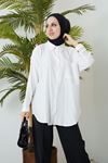 İnce Çizgili Tunik-Lila