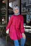 Üç Katlı Tunik-Fuşya