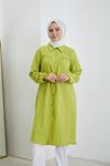Kol Lastikli Tunik-YAĞ YEŞİLİ