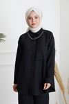 Zincir Detay Tunik-Siyah